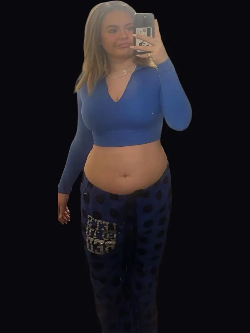 Community member before photo, physique, second member